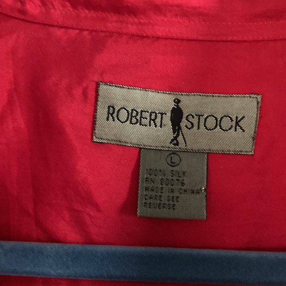 Robert Stock | Shirts | Robert Stock Silk Collared Shirt Short Sleeve